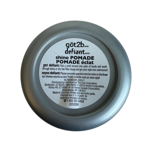 Schwarzkopf Got2b Defiant Shine Pomade 2 Oz Place Spike Hold 2017 - Picture 4 of 7